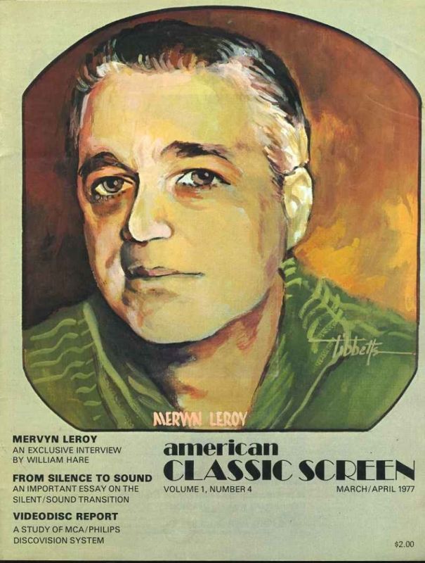 AMERICAN CLASSIC SCREEN magazine side cover Issue 4 Vol 1 #4 March/April 1977