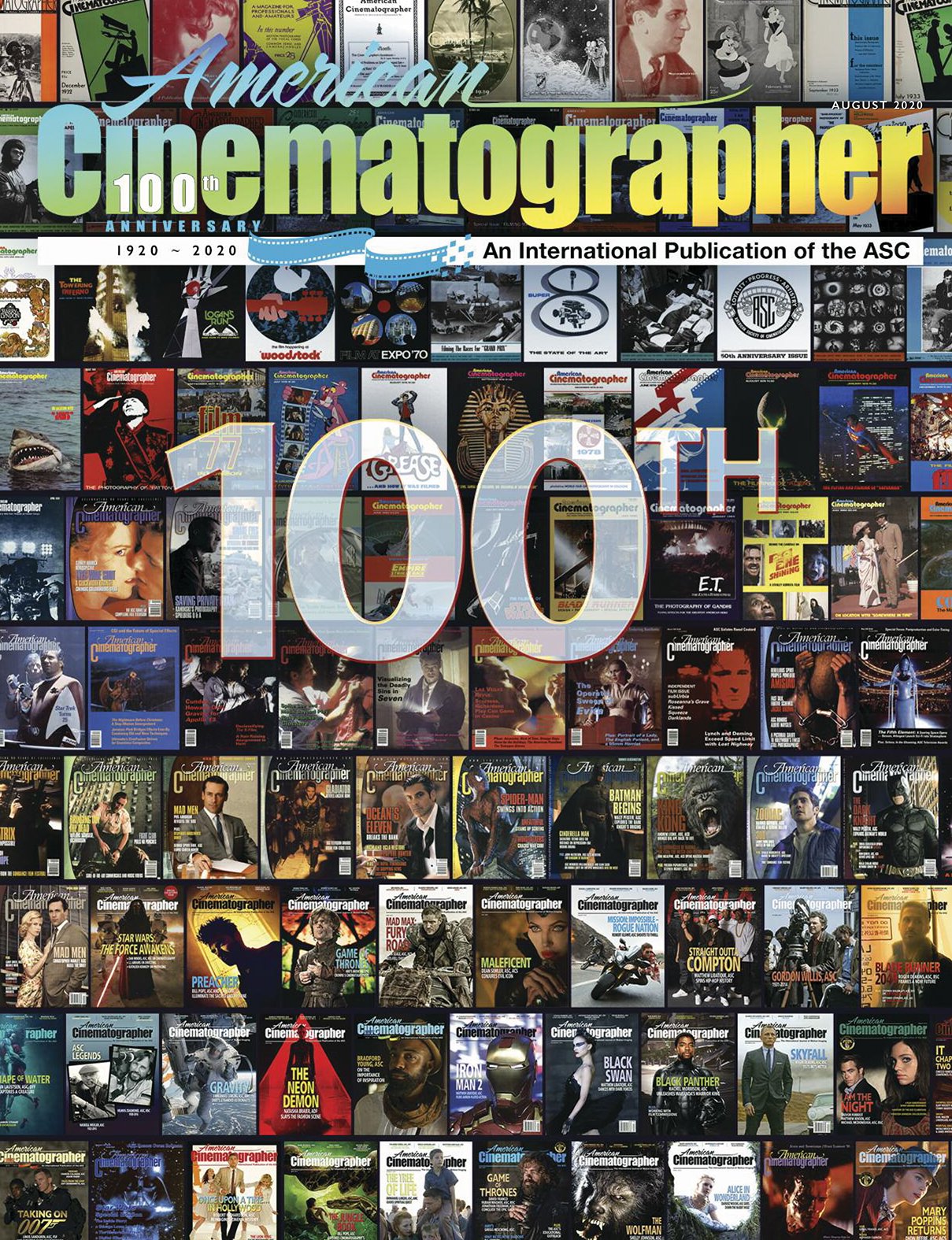 AMERICAN CINEMATOGRAPHER magazine cover  August 2020