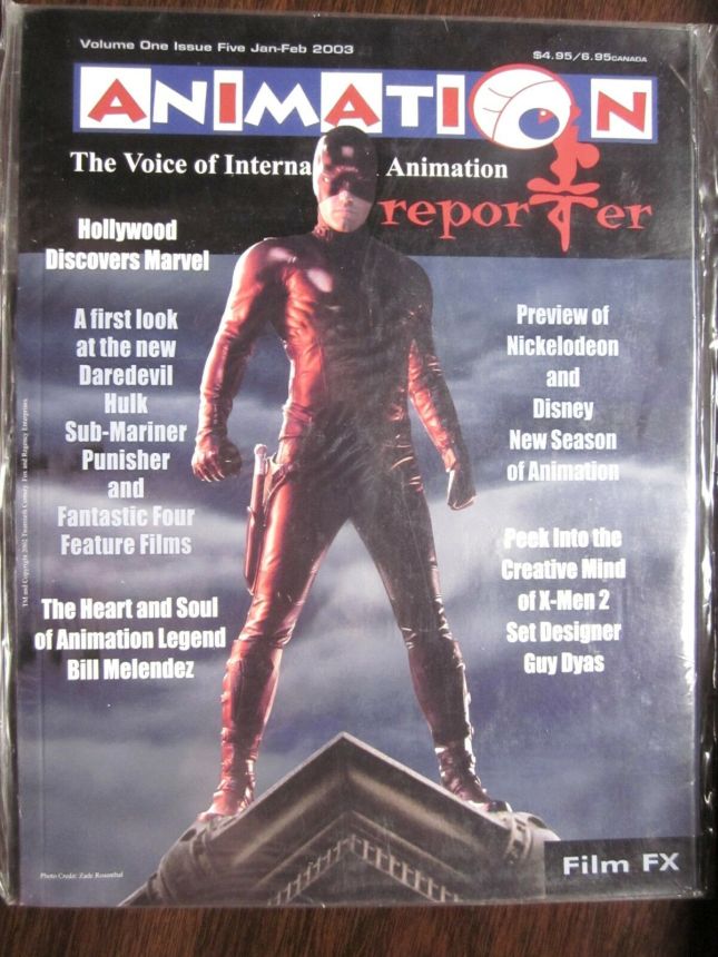 ANIMATION REPORTER | L magazine side cover  January/February 2003