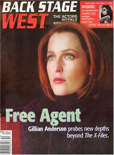 BACK STAGE WEST magazine side cover December 2000