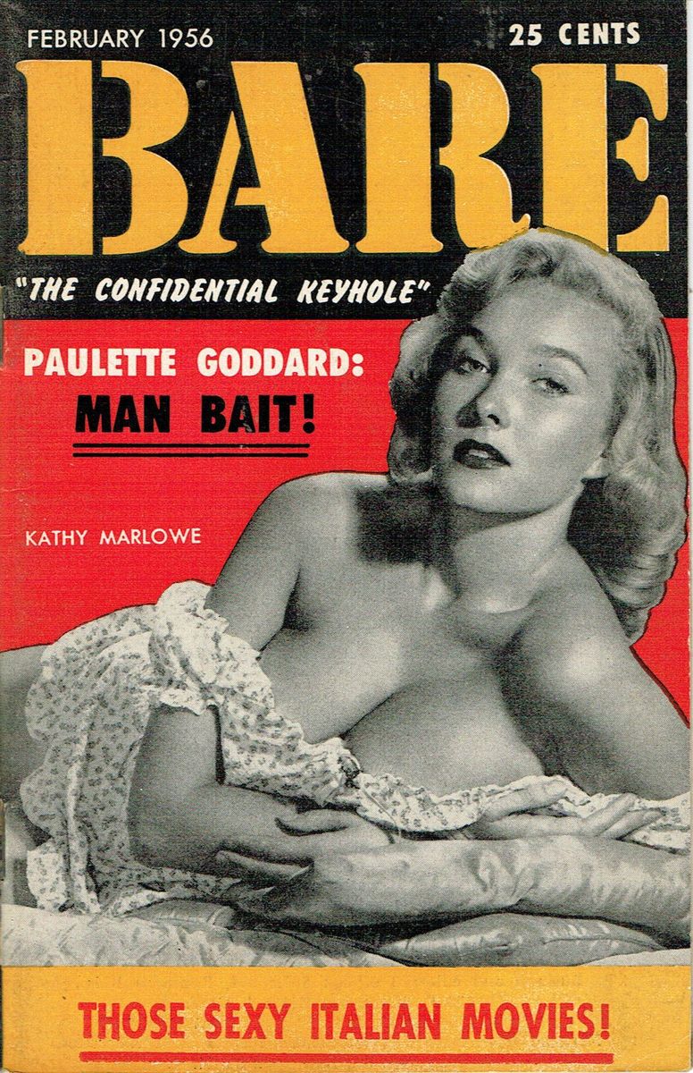 BARE magazine side cover February 1956