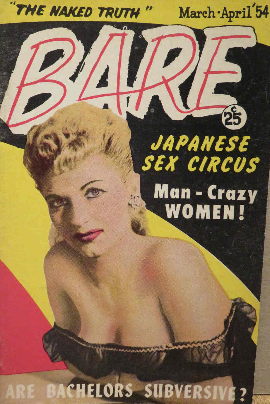 BARE magazine side cover March/April 1954