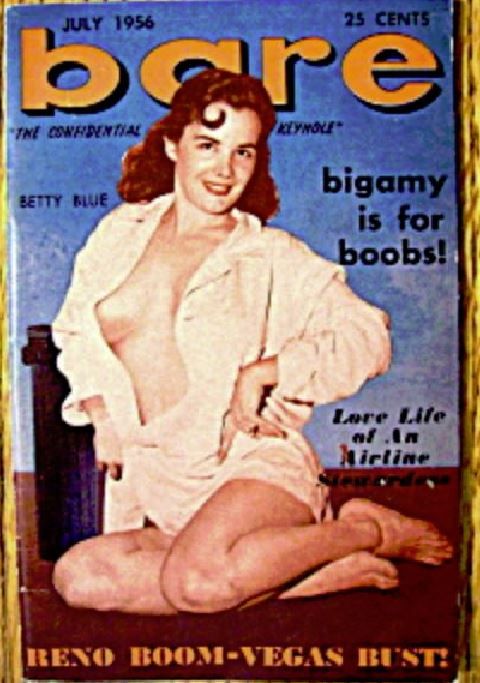 BARE magazine side cover July 1956