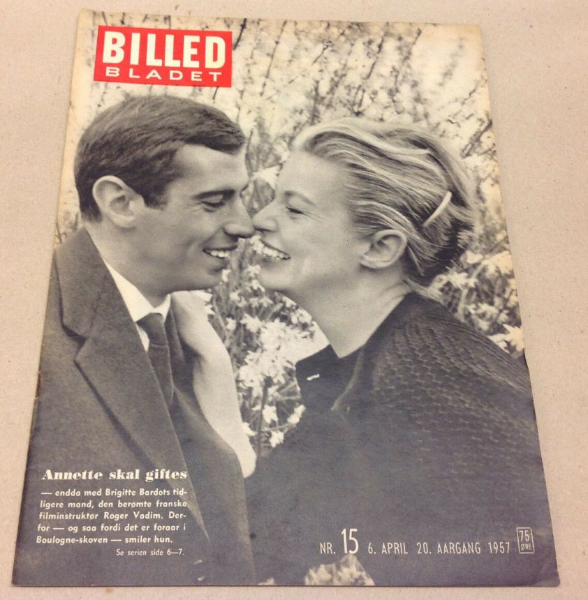 BILLED BLADET magazine side cover Issue 15 6 April 1957