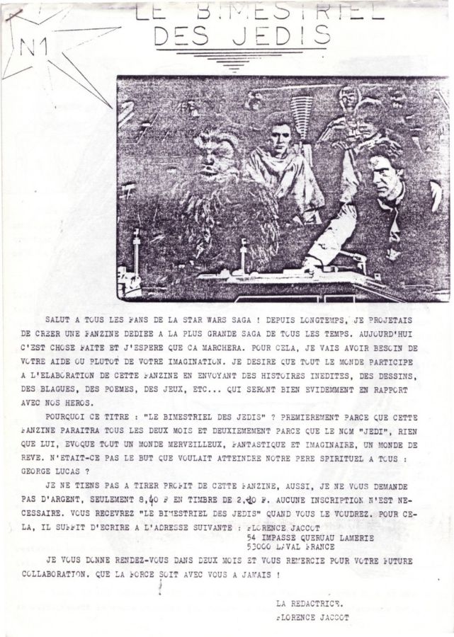 BIMESTRIEL DES JEDIS  magazine cover Issue 1   1984