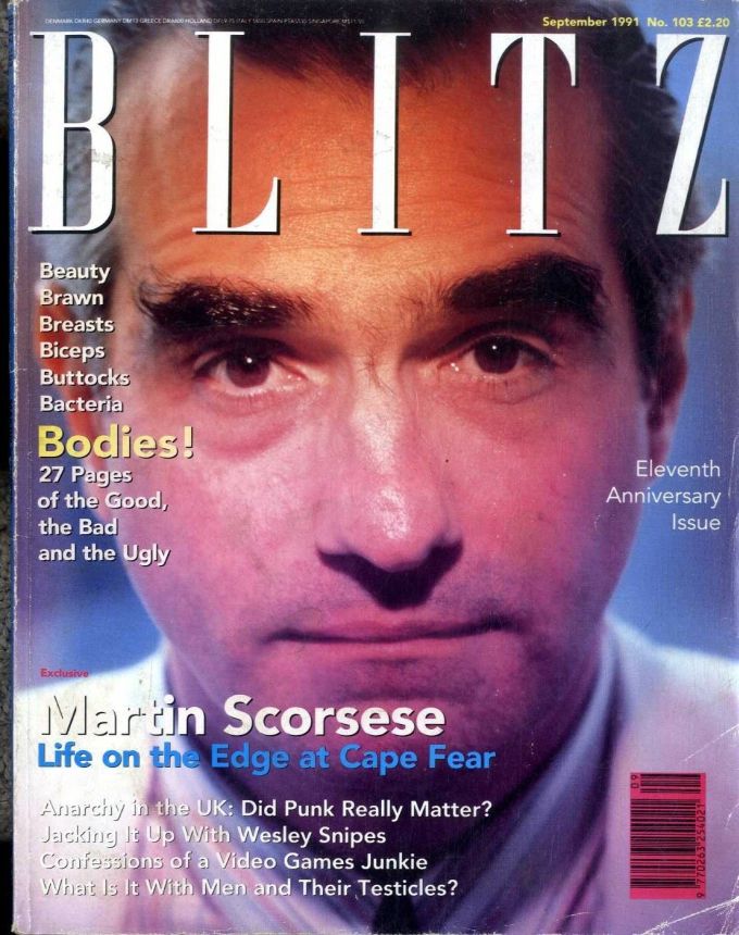 BLITZ magazine side cover Issue 103  September 1991