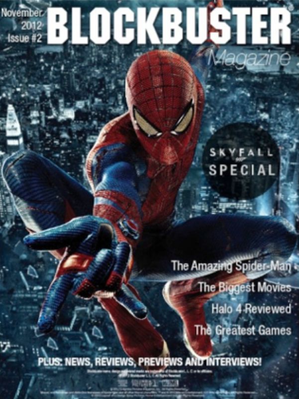 BLOCKBUSTER MAGAZINE magazine side cover Issue 2 November 2012
