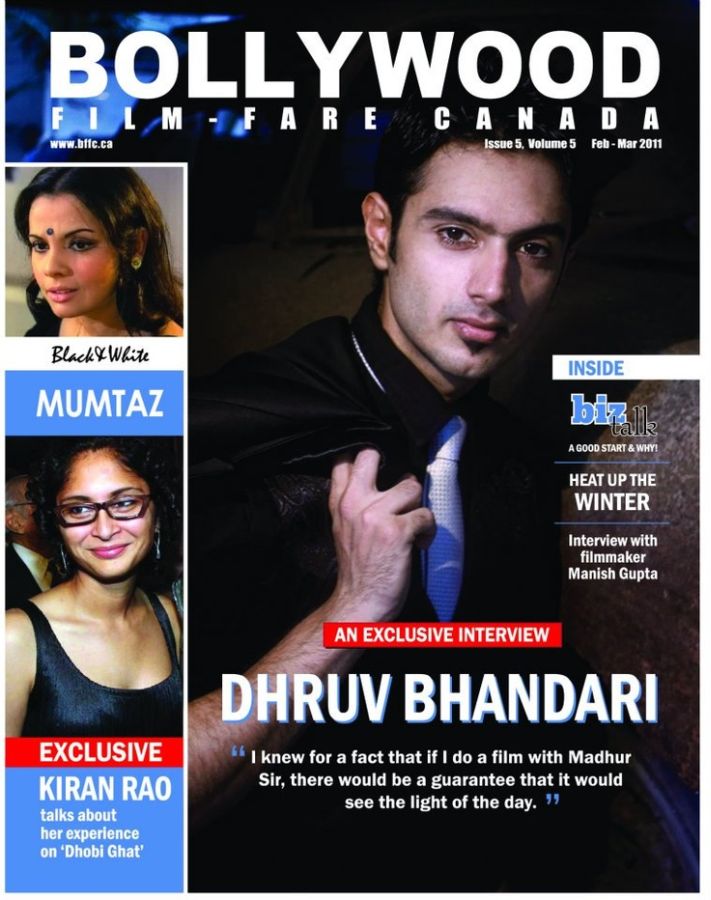 BOLLYWOOD FILM-FARE CANADA magazine side cover February-March 2011