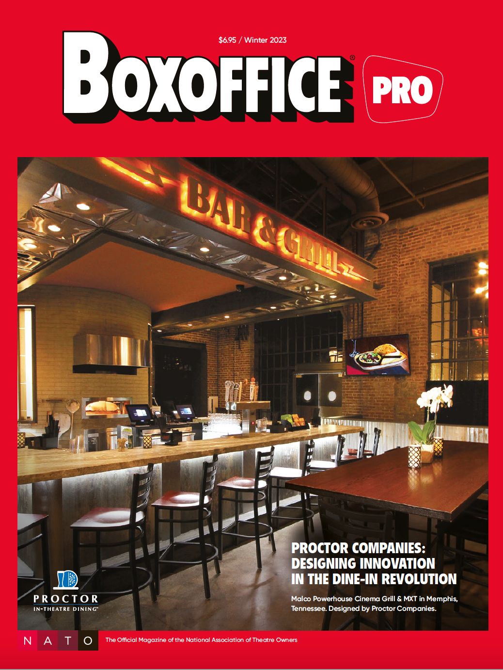 BOXOFFICE magazine side cover Winter 2023