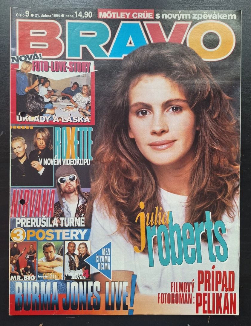 BRAVO CZECH magazine side cover  April 1994