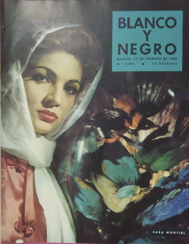 BLANCO Y NEGRO magazine side cover Issue 2390   1958