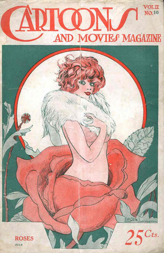 CARTOONS AND MOVIES magazine side cover  July 1925