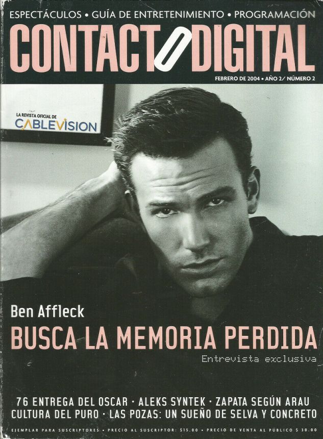 CONTACTO DIGITAL magazine cover  February 2004