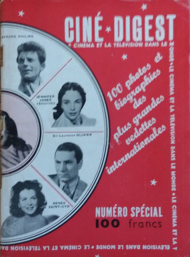 CINE-DIGEST magazine side cover  Special   1950