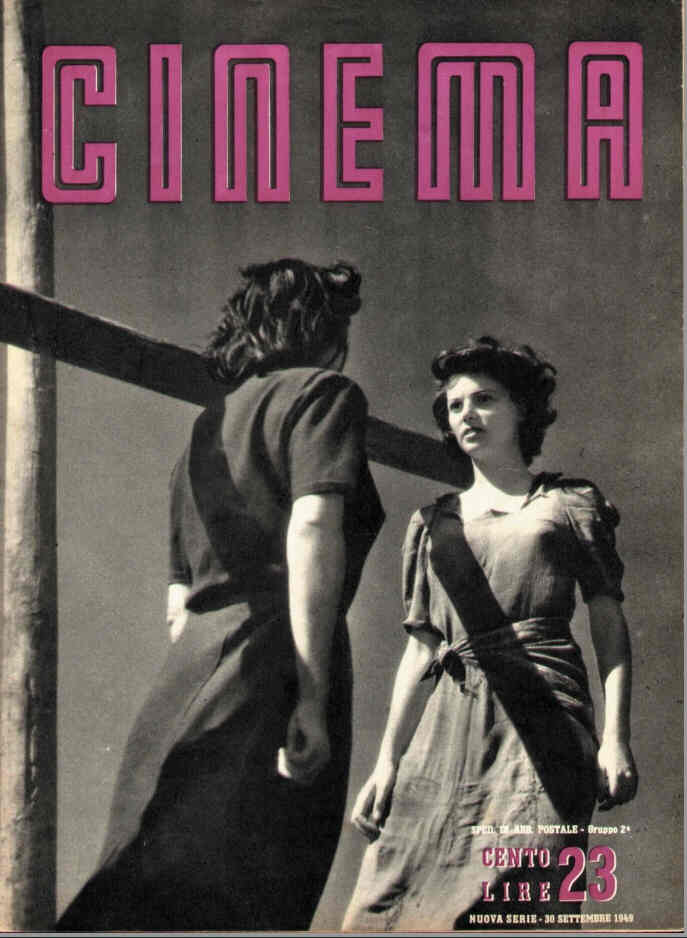 CINEMA (It 30s-50s) magazine cover Issue 23  1949