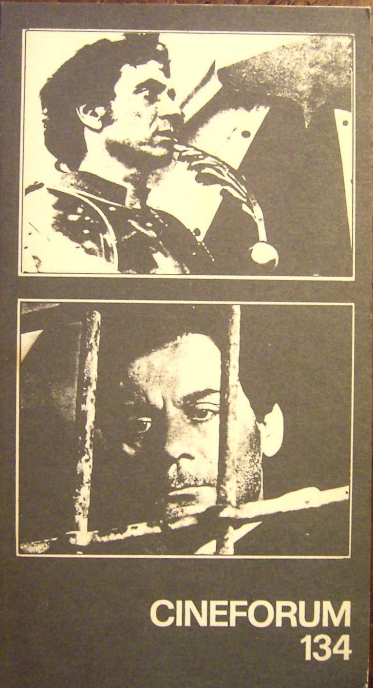 CINEFORUM magazine cover Issue 134 July 1974