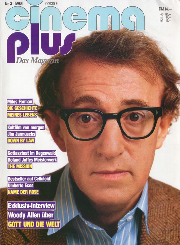 CINEMA PLUS magazine side cover Issue 3 April 1986