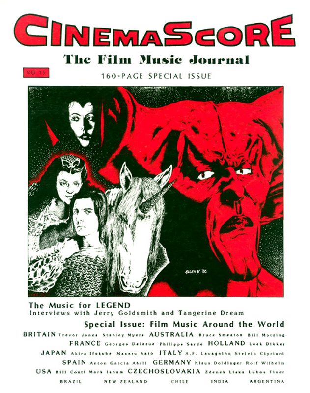 CINEMASCORE magazine side cover Issue 15  1987