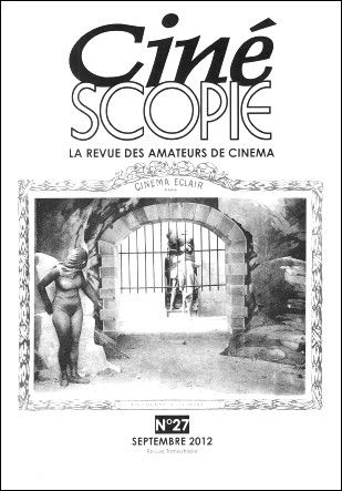 CINESCOPIE magazine side cover Issue 27 September/October/November 2012