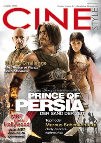 CINESTYLE magazine side cover May 2009