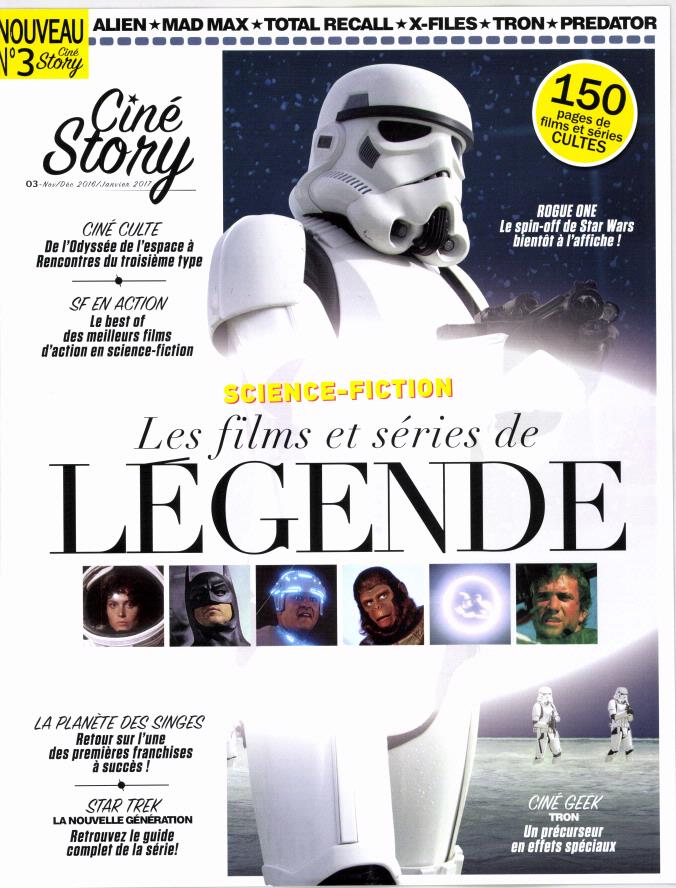 CINE STORY magazine side cover Issue 3 November 2016