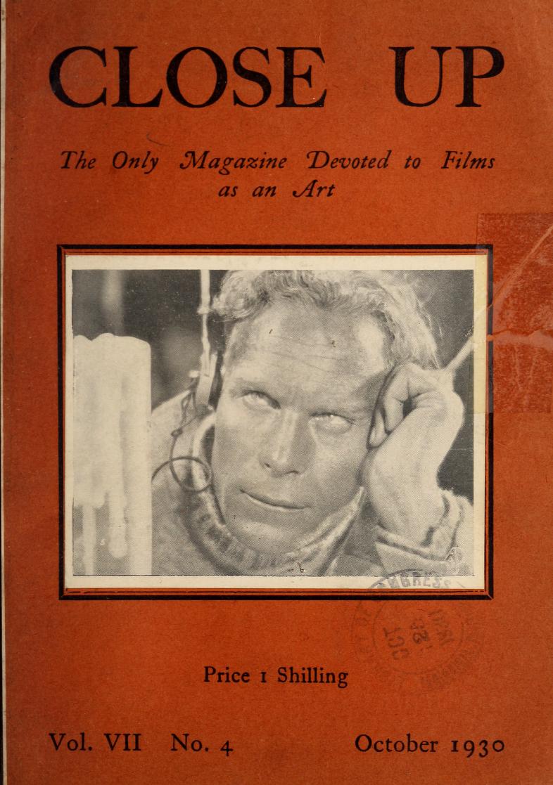 CLOSE UP magazine side cover Issue 40 Vol 7 # 4 October 1930