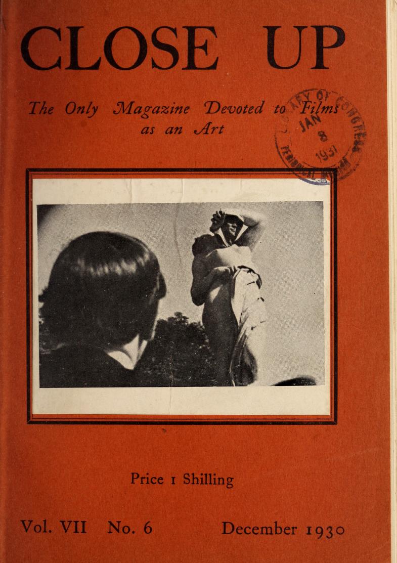 CLOSE UP magazine side cover Issue 42 Vol 7 # 6 December 1930