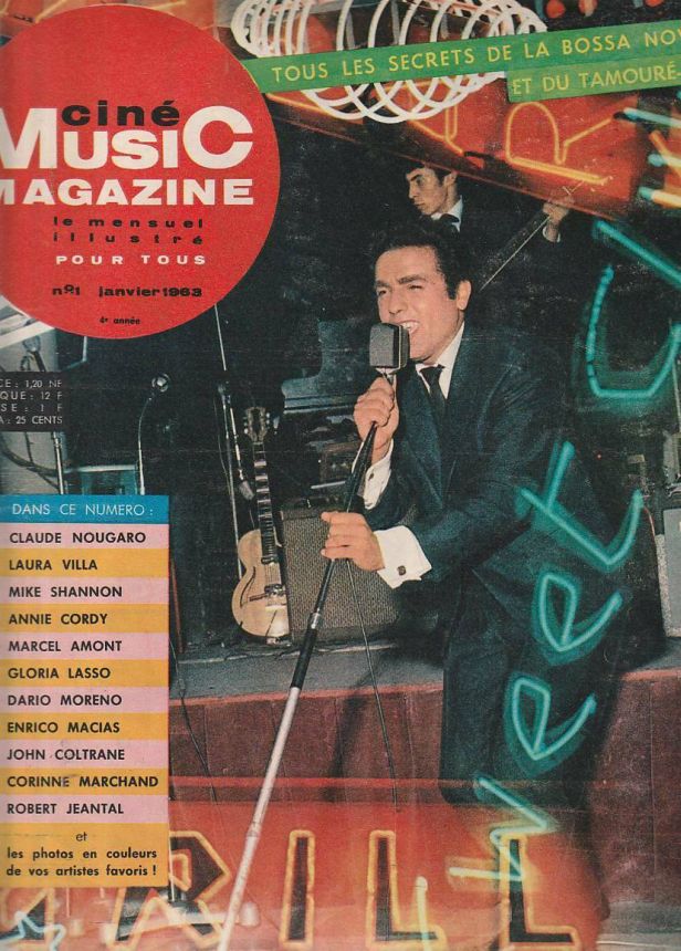 CINE MUSIC MAGAZINE magazine side cover  January 1963