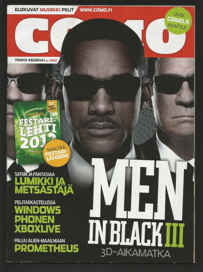 COMO magazine cover  April 2012