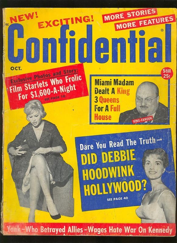 CONFIDENTIAL magazine side cover October 1961
