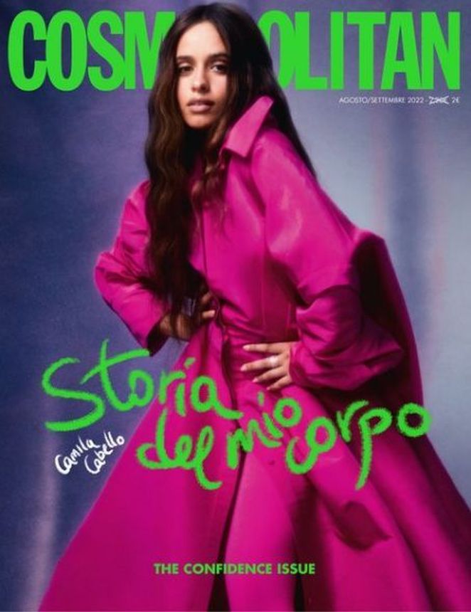 COSMOPOLITAN ITALY magazine side cover  August/September 2022