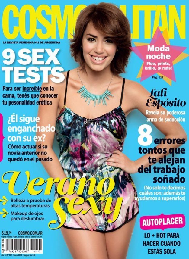 COSMOPOLITAN ARGENTINA magazine side cover  January 2013