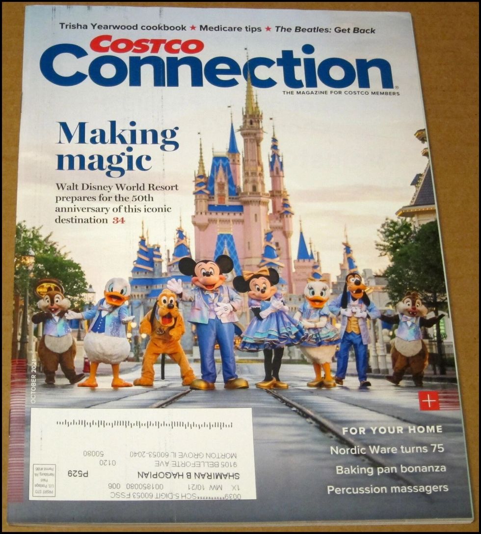 COSTCO CONNECTION magazine side cover  October 2021