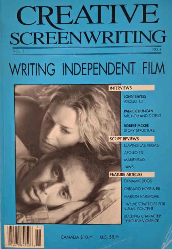 CREATIVE SCREENWRITING magazine side cover Issue 9  Vol 3 # 1 Spring 1996
