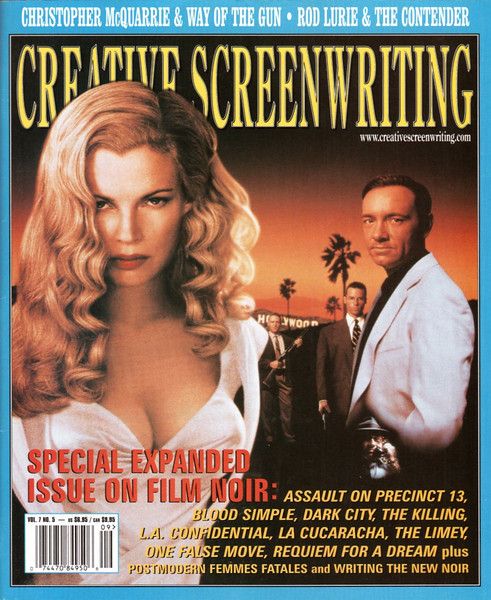 CREATIVE SCREENWRITING magazine side cover Issue 33  Vol 7 # 5 September/October 2000