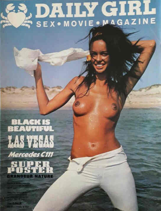 DAILY GIRL (Fr) magazine side cover Issue v2n8   1971