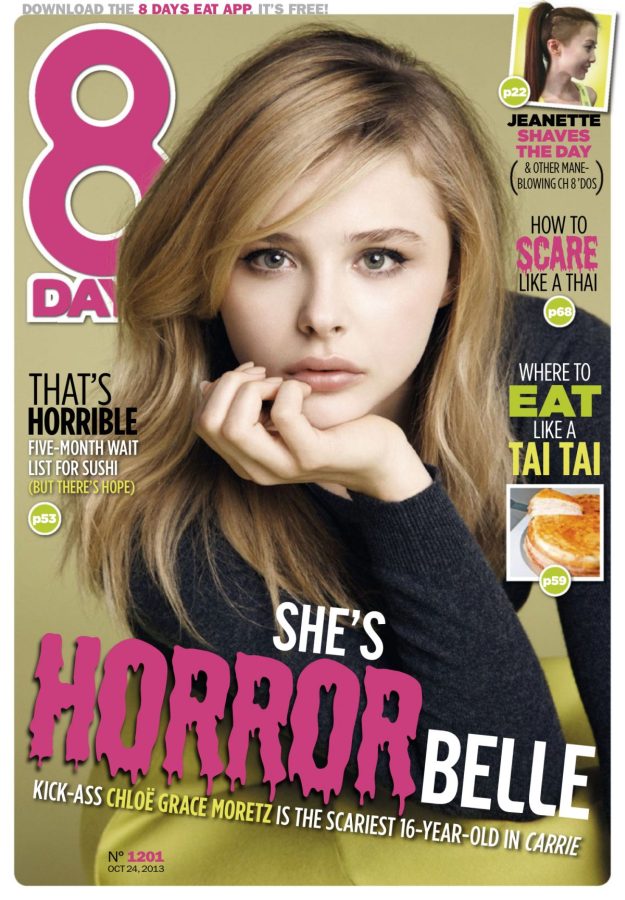 8 DAYS magazine side cover Issue 1201 24 October 2013