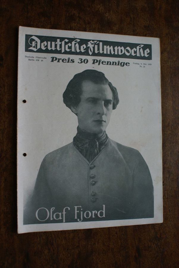DEUTSCHE FILMWOCHE magazine cover Issue 24 9 October 1925