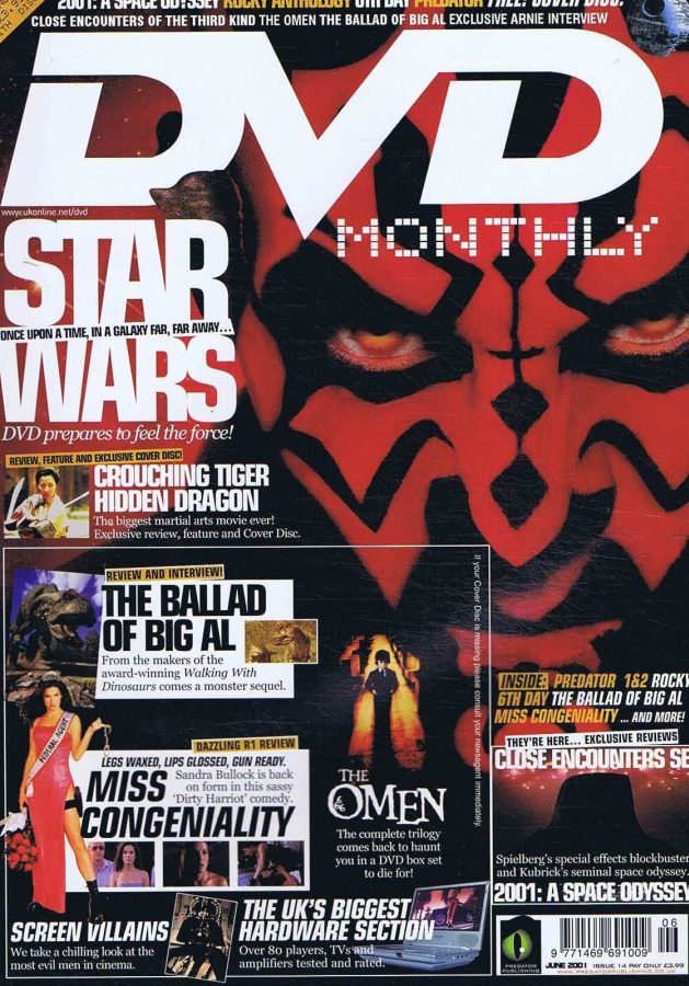 DVD MONTHLY magazine side cover Issue 14 June 2001