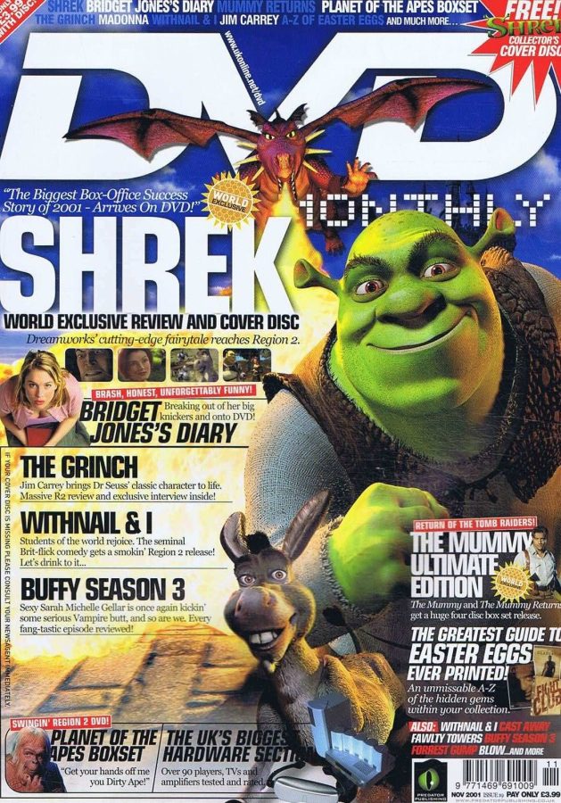 DVD MONTHLY magazine side cover Issue 19 November 2001