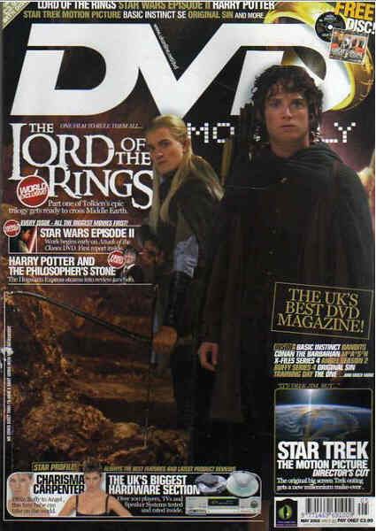 DVD MONTHLY magazine side cover Issue 25 May 2002