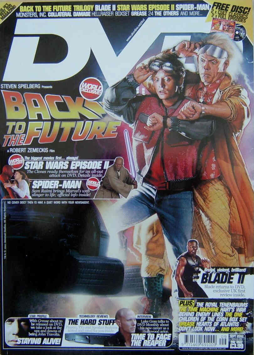 DVD MONTHLY magazine side cover Issue 29 September 2002