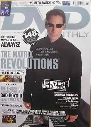 DVD MONTHLY magazine side cover Issue 48 February 2004
