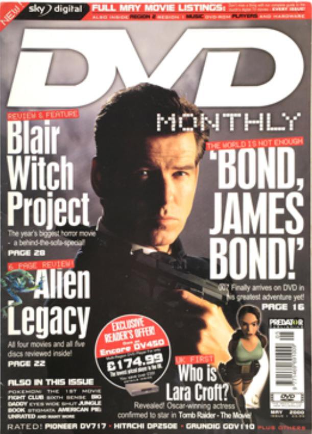DVD MONTHLY magazine side cover Issue 1  May 2000