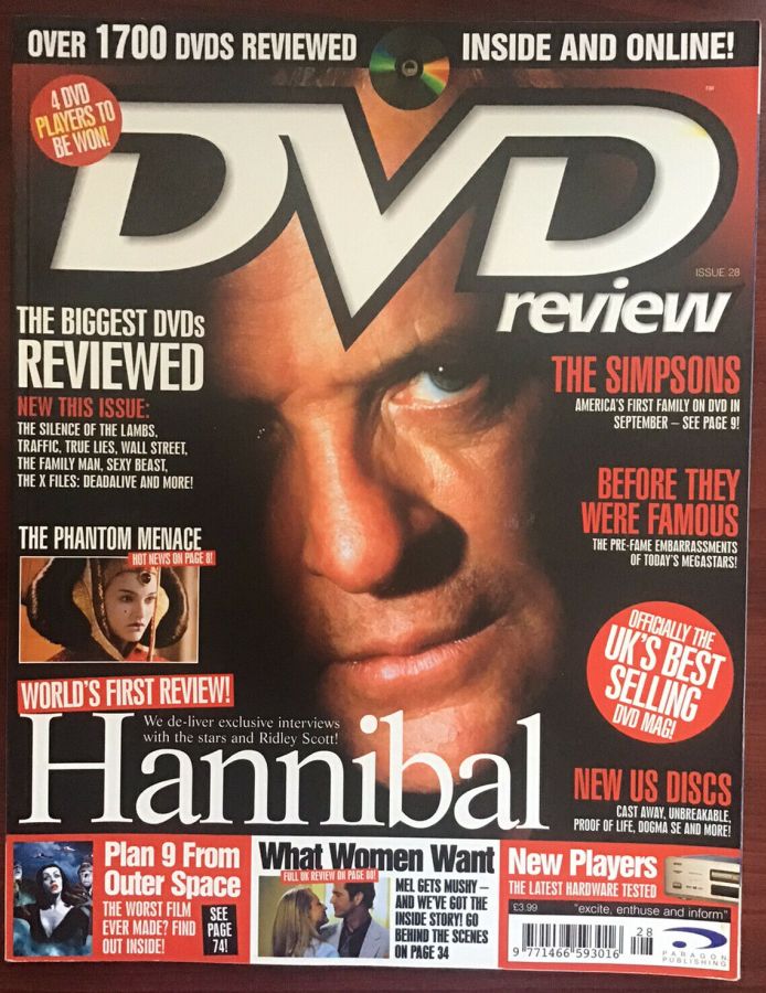 DVD REVIEW magazine side cover Issue 28  2001
