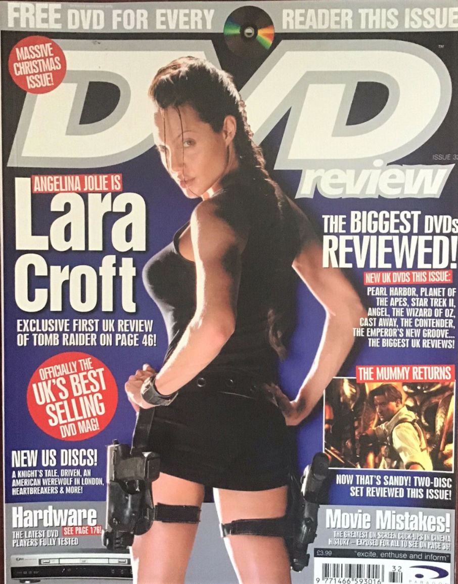 DVD REVIEW magazine side cover Issue 32  2001