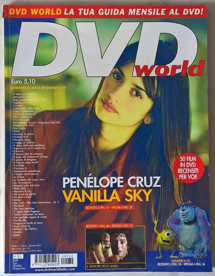 DVD WORLD (It) magazine side cover Issue 32  September 2002