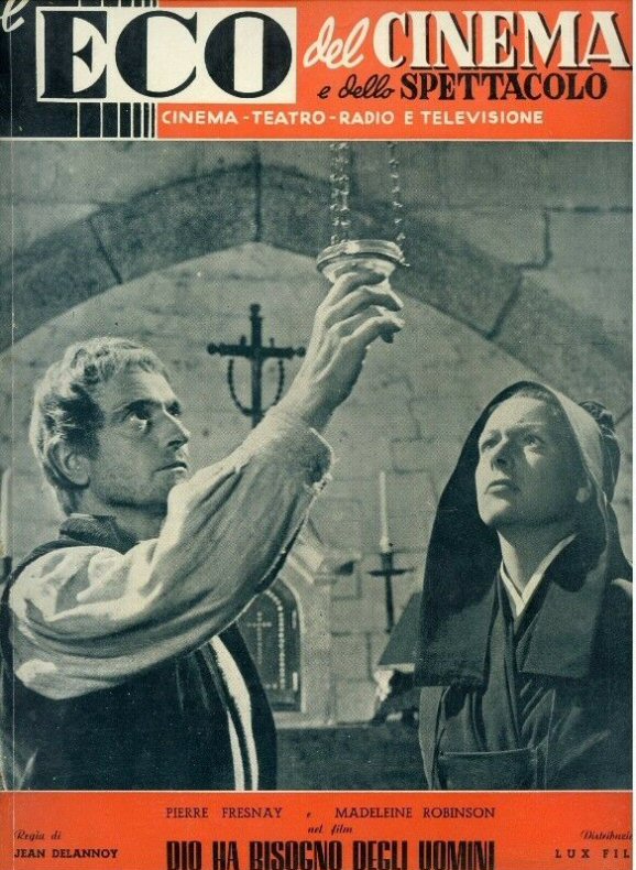 ECO DEL CINEMA E DELLO SPETTACOLO magazine side cover Issue 2  February 1951