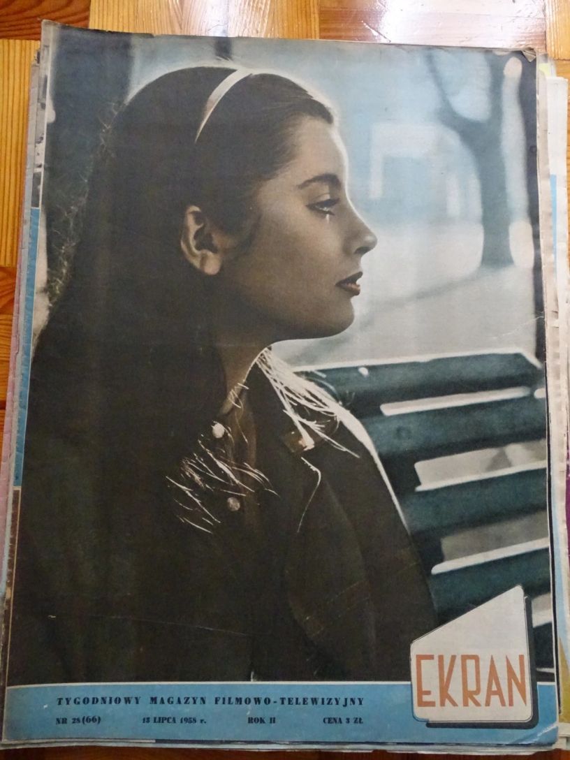 EKRAN (Po) magazine side cover Issue 66 13 July 1958