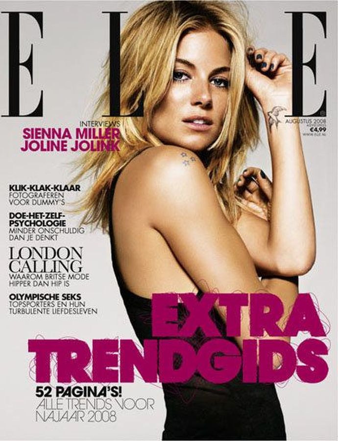 ELLE NETHERLANDS magazine cover  August 2008